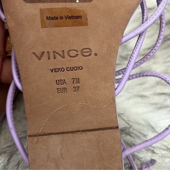 Vince Womens Kenna Purple Ankle Strap Sandals - Picture 4 of 12
